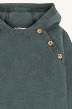 Hust&Claire - HCMevi Hood Wool/ Wollfleeceoverall Balsam/green